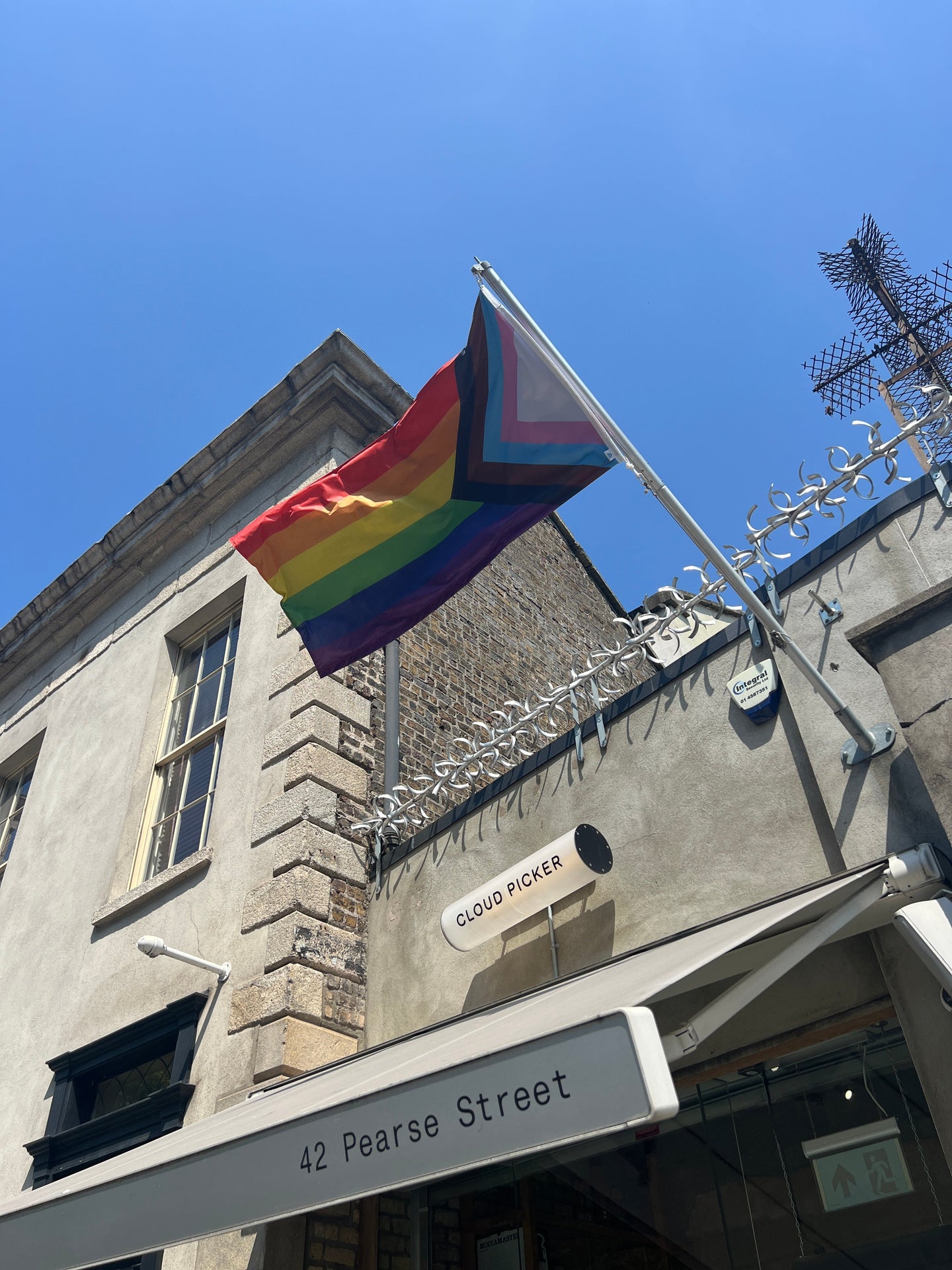 The Flag Above Pearse Street