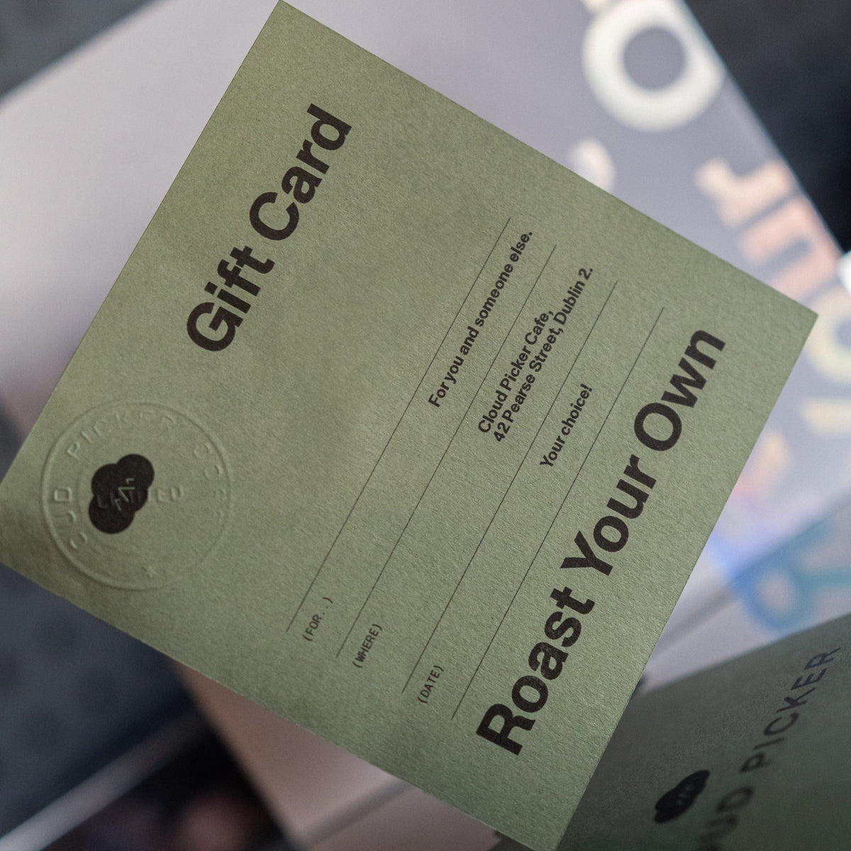 Roast Your Own Gift Card