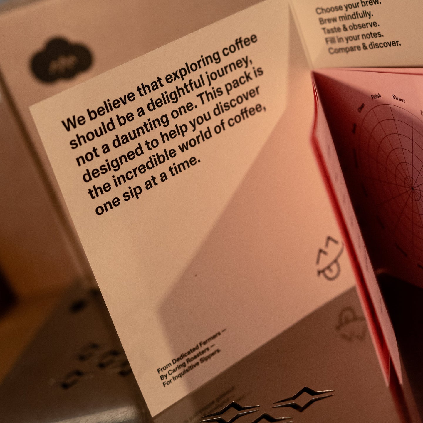 Single origin Taste Bud coffee by Cloud Picker Coffee in a bag, showcasing rich roasted beans and vibrant packaging.