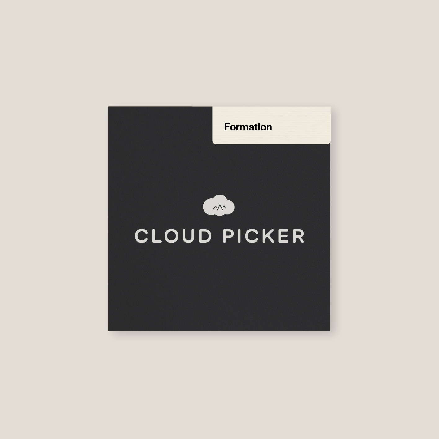 Cloud Picker Coffee Formation coffee blend in a bag with a modern label, showcasing the premium packaging and branding.