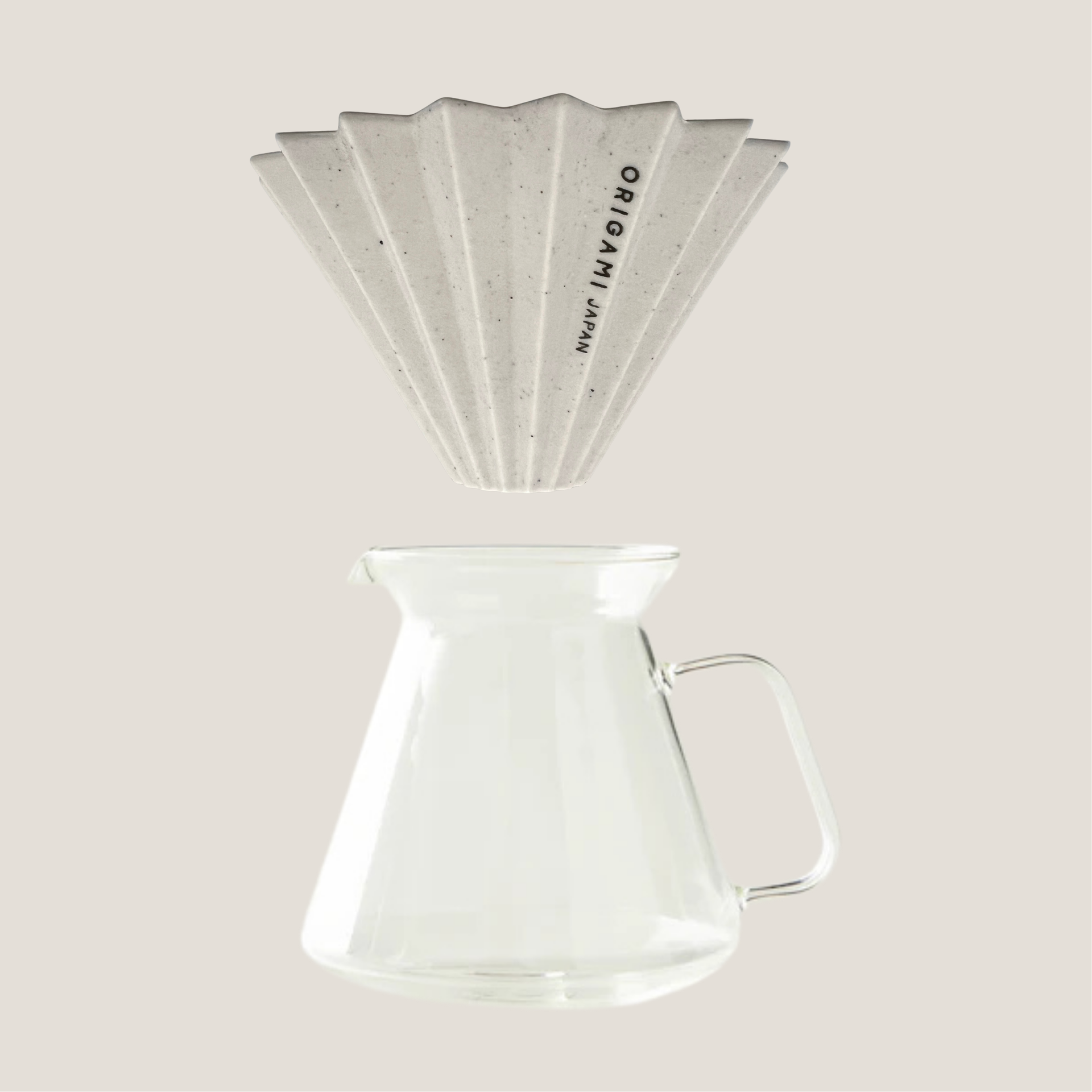 The Japan Set - ORIGAMI ReWork Dripper S + HARIO Glass Server