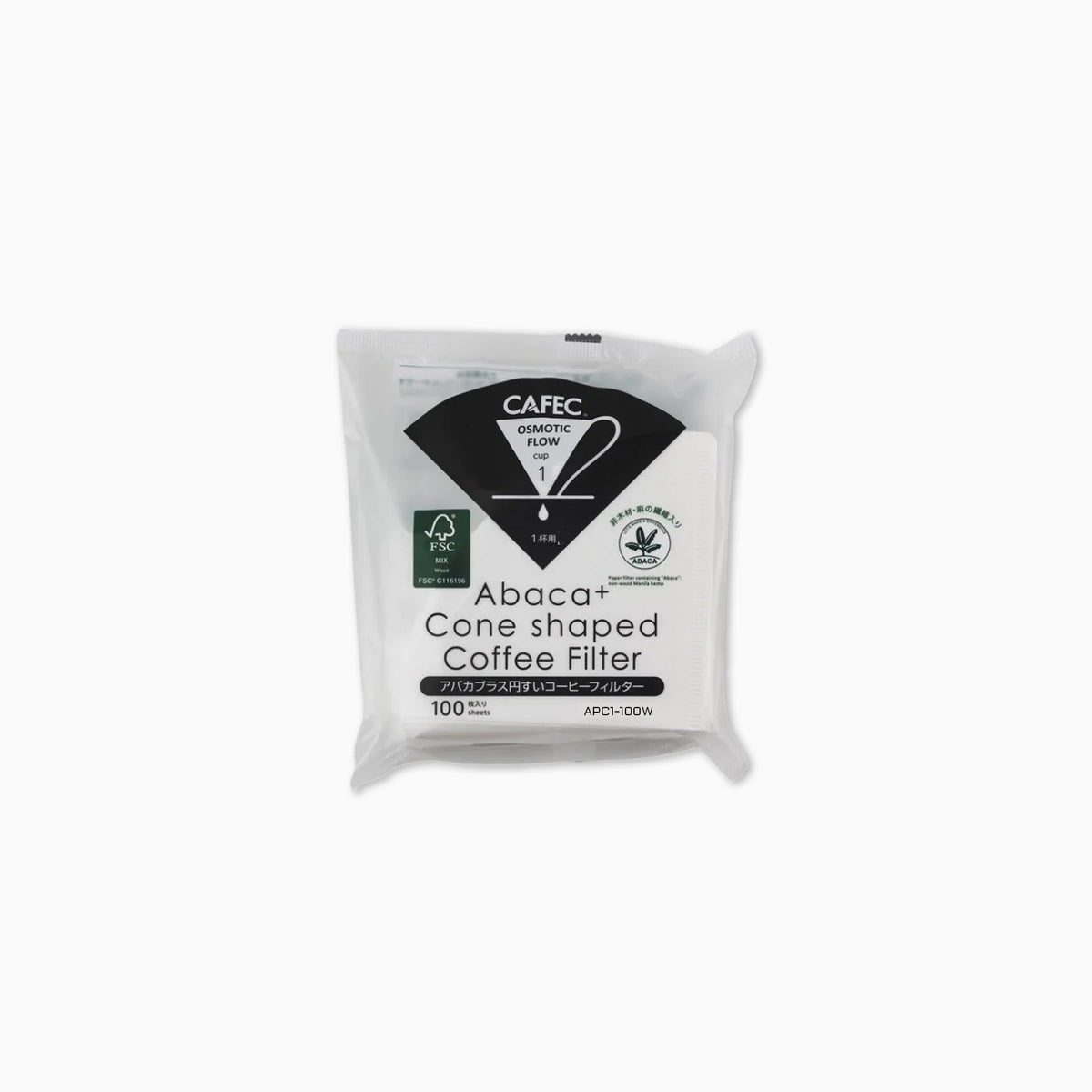 Cafec Abaca + Cone Shaped Filter Papers