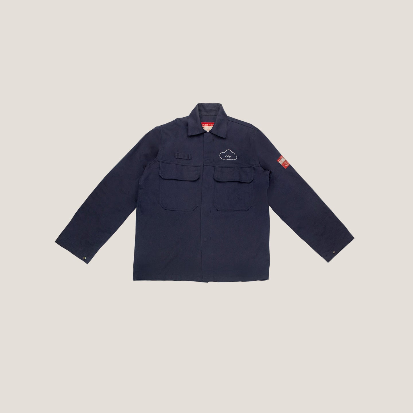 Unisex Cloud Picker Coffee roaster jacket, durable merchandise with a professional fit, designed for baristas and coffee roasters.