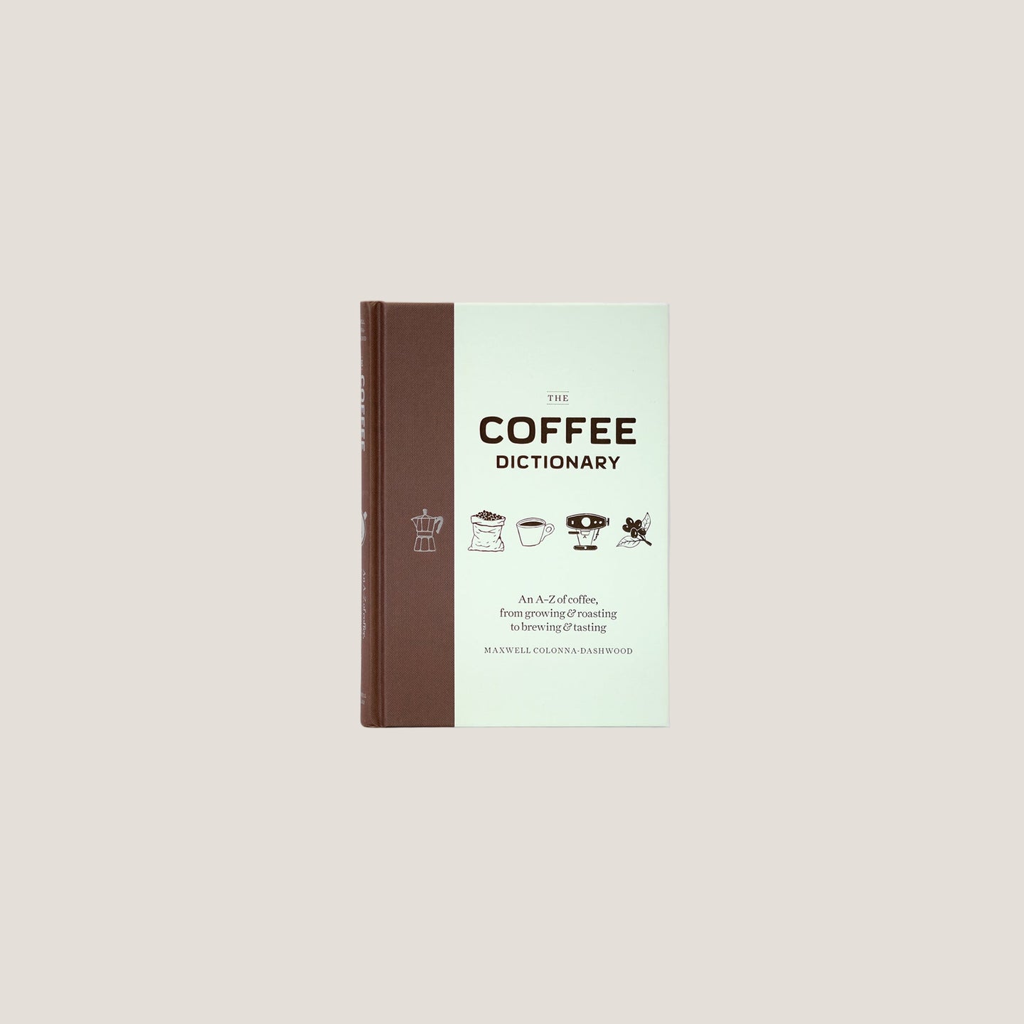 Cloud Picker Coffee The Coffee Dictionary accessory, featuring a sleek design with coffee-related terms and illustrations.