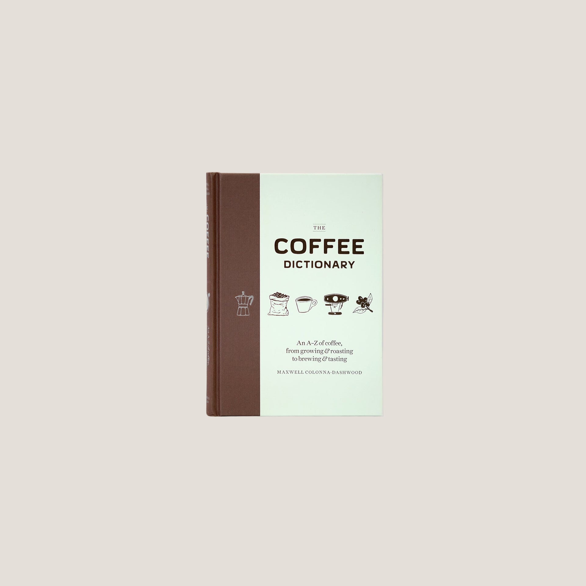 Cloud Picker Coffee The Coffee Dictionary accessory, featuring a sleek design with coffee-related terms and illustrations.