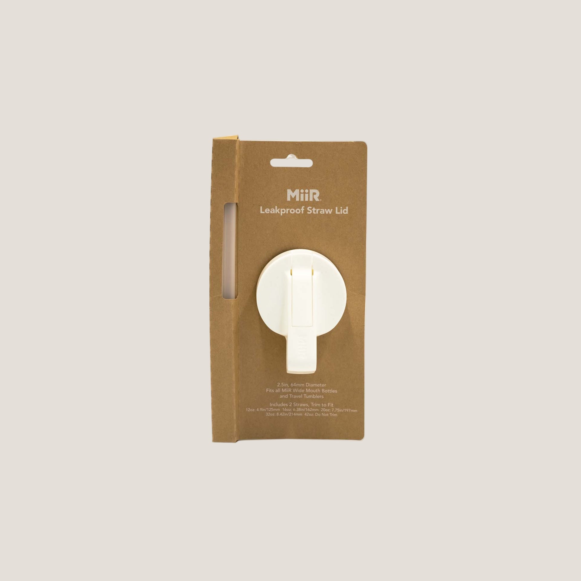 MiiR Leakproof Straw Lid | White