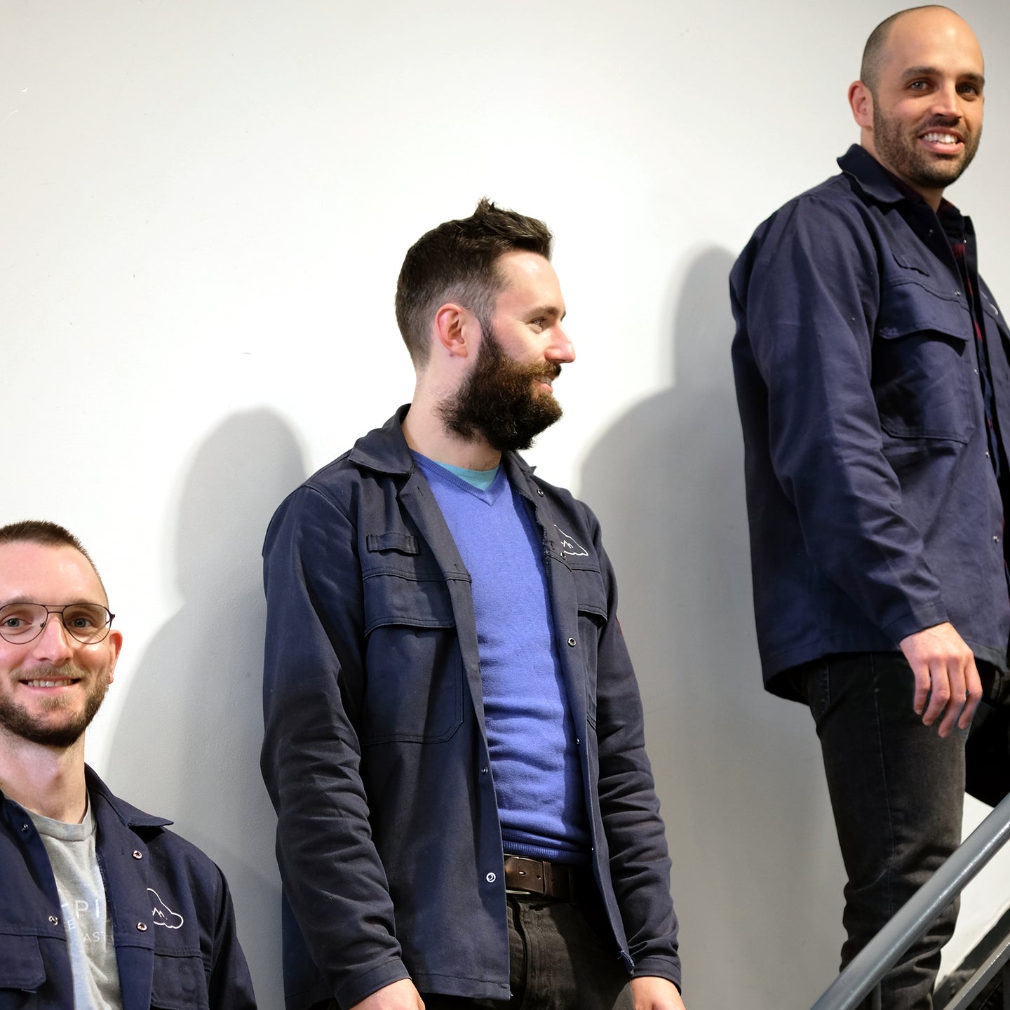 Unisex Cloud Picker Coffee roaster jacket, durable merchandise with a professional fit, shown in a front view.