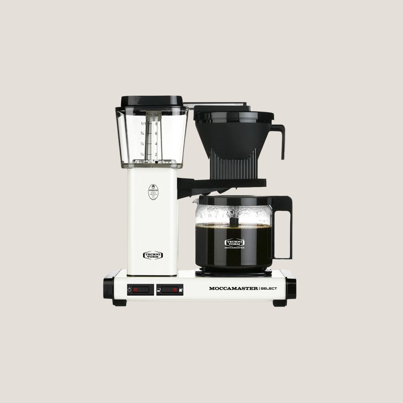 Cloud Picker Coffee Moccamaster KBG Select accessories, including filters and brewing tools, displayed on a clean surface.